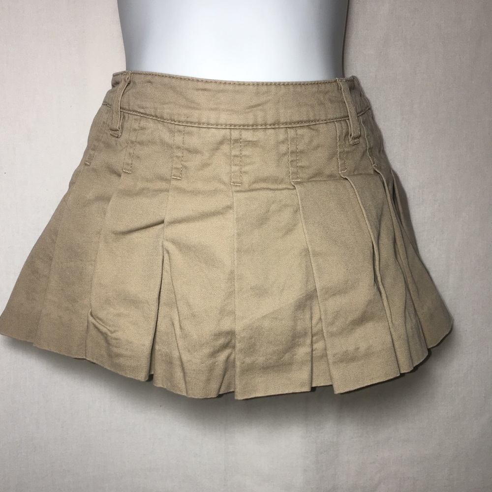 RALPH LAUREN Pleated Khaki Skirt Size 12 Months